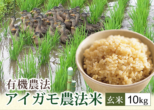 2022年産 アイガモ農法米つや姫（玄米）10kg［送大］ | 旬旬食彩ダイニング