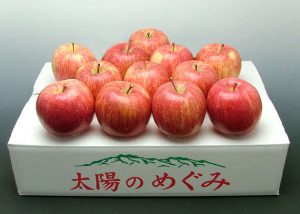 ふじりんご12玉箱入り画像