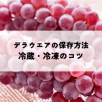 デラウエアの保存方法とは？冷蔵・冷凍のコツと鮮度を保つ注意点の記事へ