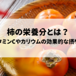 柿の栄養分とは？ビタミンCやカリウムの効果的な摂り方を解説の記事へ